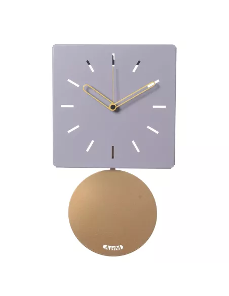 Orologio da parete Grace Glicine Con Pendolo Oro Laccato