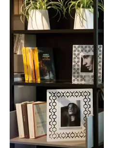 Portafoto Ikat Grande Sabbia 2