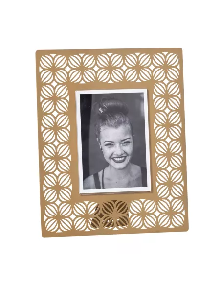 Portafoto Ikat Grande Oro Laccato