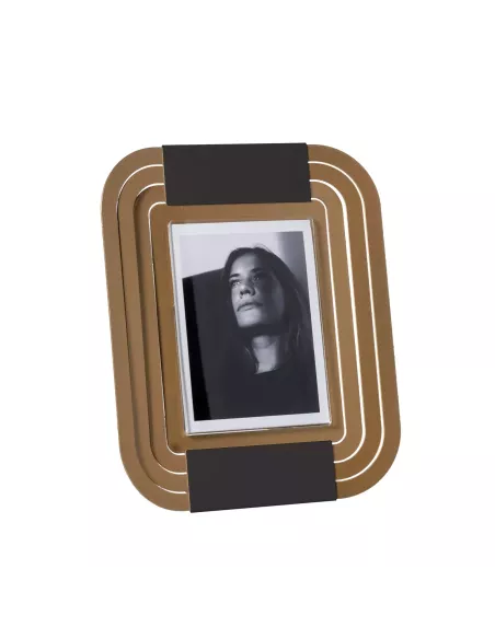 Portafoto Tudor Piccolo Oro Laccato Nero