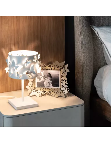 Lampada da Tavolo moderna Farfallosa Bianco