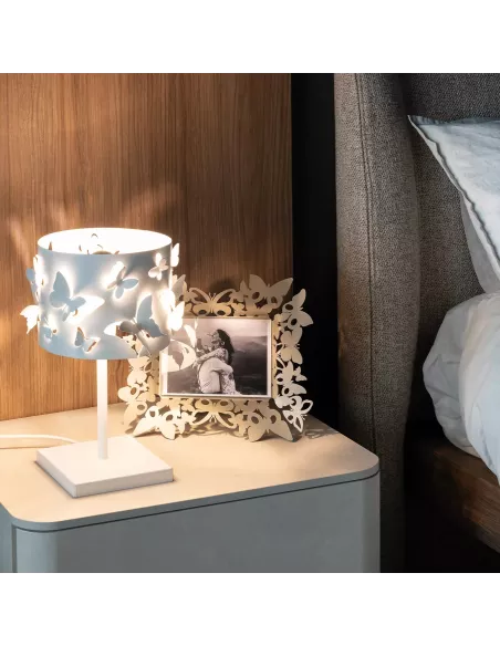Lampada da Tavolo moderna Farfallosa Bianco