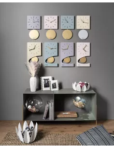 Orologio da parete Grace Pesca Con Pendolo Azzurro Polvere 2