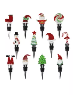 Tappo Christmas Decori e Colori In Vetro - 1Pz