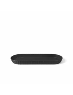 Vassoio Ovale Minerva M Carbon Black