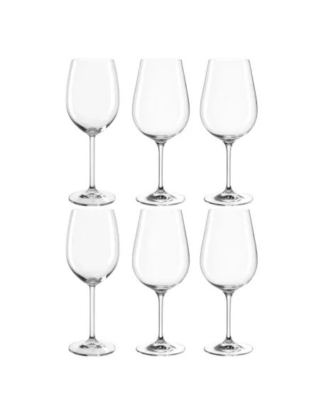 Set 6 Calici Vino Rosso in Vetro 460ml Daily