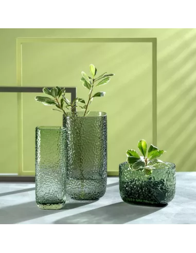 Vaso in Vetro Martello 13cm Verde