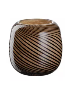 Vaso Filo Marrone in Vetro 16 cm