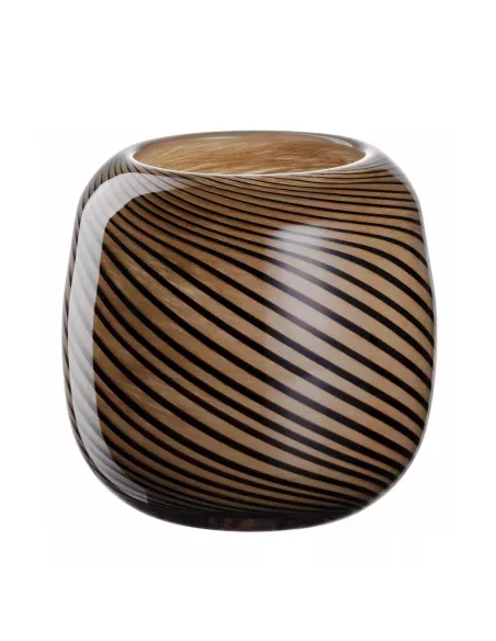 Vaso Filo Marrone in Vetro 16 cm