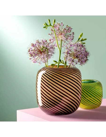 Vaso Filo Marrone in Vetro 16 cm