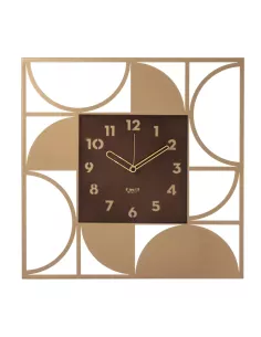 Orologio da parete Glam  Oro Laccato e Caramello Industrial