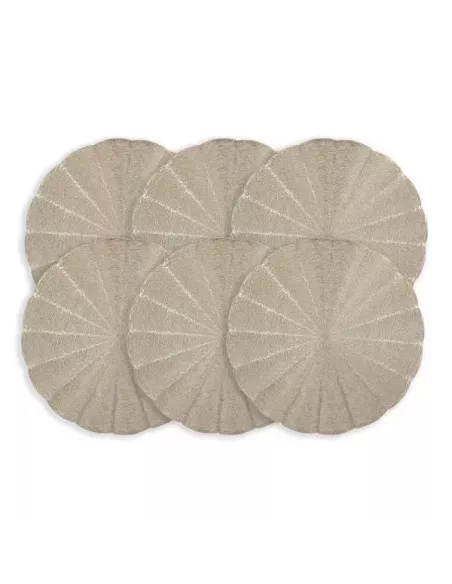 Set 6 Tovagliette Turandot PVC Oro Linea Glamour