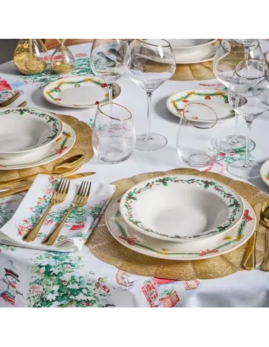 Set 6 Tovagliette Turandot PVC Oro Linea Glamour