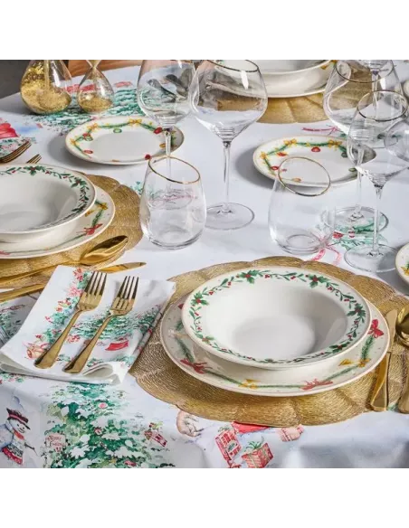 Set 6 Tovagliette Turandot PVC Oro Linea Glamour