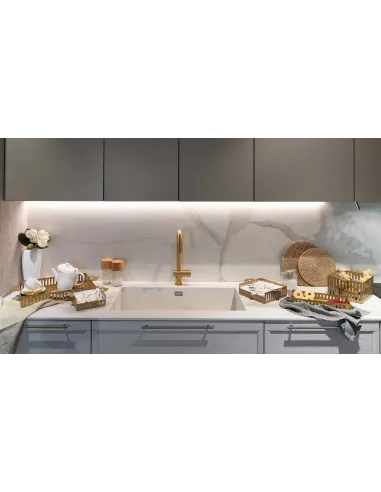 Vassoio moderno piccolo Old Oro Laccato