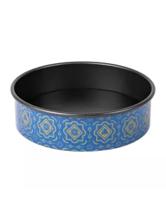 Easy Cake Stampo Da Forno Decorato Blu 26 cm con Fondo Amovibile
