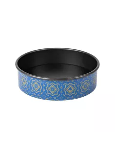 Easy Cake Stampo Da Forno Decorato Blu 23 cm con  Fondo Amovibile