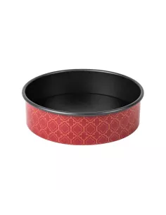 Easy Cake Stampo Da Forno Decorato Rosso 23 cm con Fondo Amovibile