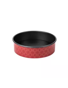 Easy Cake Stampo Da Forno Decorato Rosso 20 cm con Fondo Amovibile