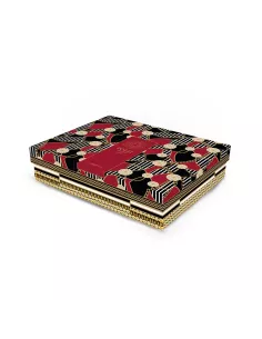 Svuotatasche 19,5x15,5 cm in porcellana con coperchio living catene in luxury box 2