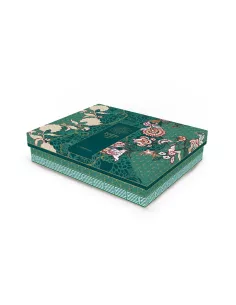 Svuotatasche 19,5x15,5 cm in porcellana con coperchio living chintz in luxury box 2