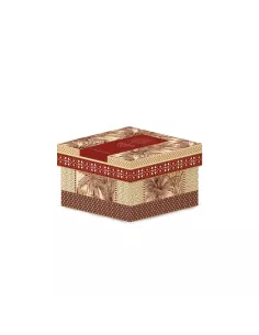 Portagioie tondo 13x6,5 cm in porcellana con coperchio living tropical in luxury box 2