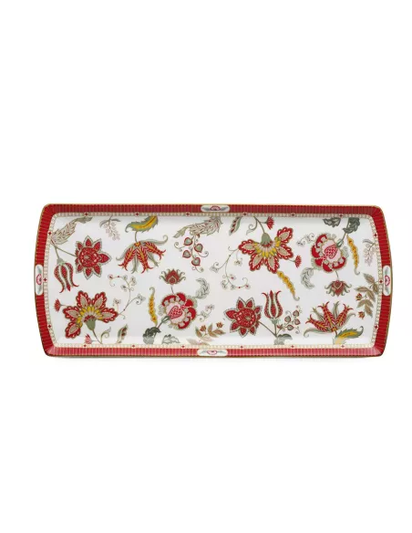 Vassoio 35x15 cm in porcellana KASHMIR