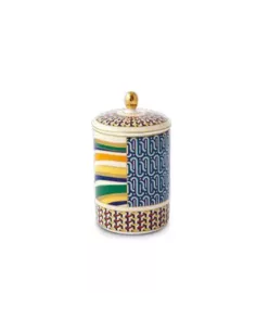 Candela Profumata Piccola in Portacandela in Porcellana Living Geometric in luxury box