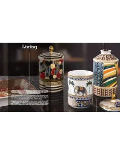 Candela Profumata Grande in Portacandela in Porcellana Living Chintz in luxury box 2