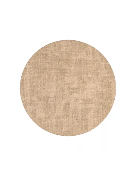 Tovaglietta Tonda Double Face Fabric Gold