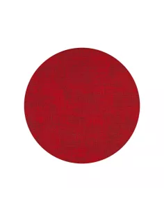 Tovaglietta Tonda Double Face Fabric Rosso