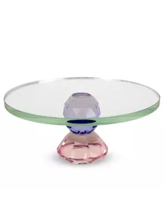 Alzata in Vetro Effetto Diamante