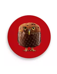 Sottopentola in Porcellana Decoro Gufo Panettone