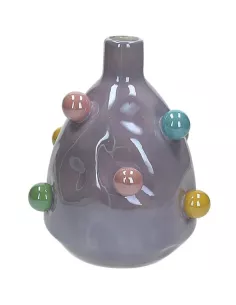 Vaso Lilla Pallini H18 Cer-Amica Bonbon Ceramica Viola