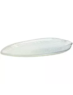 Foglia Grigia in Vetro cm 30 Galassia Leaf
