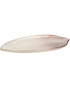 Foglia Rosa in Vetro cm 30 Galassia Leaf