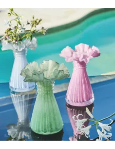 Vaso Lilla in Vetro cm 19 Galassia Ibiscus