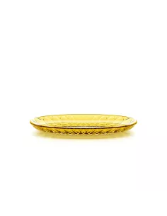 Vassoio Ovale Piccolo Vanity Giallo Zafferano
