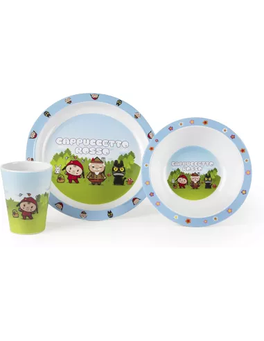 Set Pappa Le Fiabe Cappuccetto Rosso in Melamina Excélsa