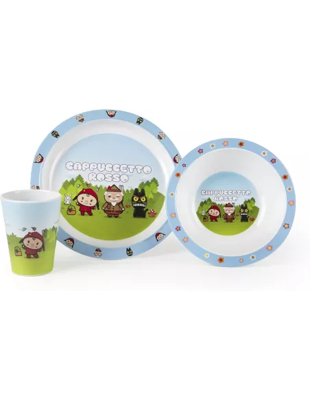 Set Pappa Le Fiabe Cappuccetto Rosso in Melamina Excélsa