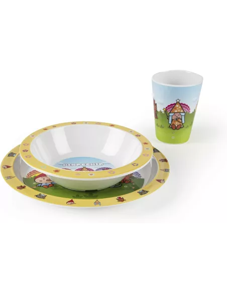 Set Pappa Le Fiabe Cappuccetto Rosso in Melamina Excélsa