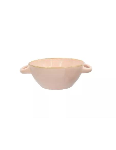 Concerto Rosa Cipria Ciotola Zuppa Con Manici 600cc