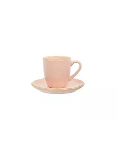 Concerto Rosa Cipria Tazza Caffè Con Piattino 90cc