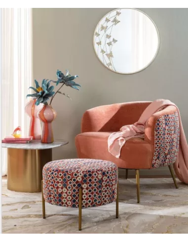 Vaso Alto In Vetro Rosa e Arancione - L'oca Nera