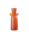Vaso Alto In Vetro Arancione - L'oca Nera