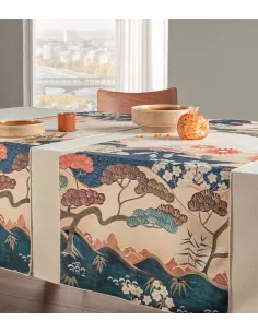 Hokkaido - Runner Da Tavola In Filato Antimacchia E Idrorepellente 50x155 Cm