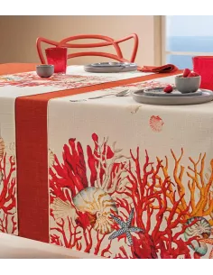 Alghero - Runner Da Tavola In Filato Antimacchia E Idrorepellente 50x155 Cm