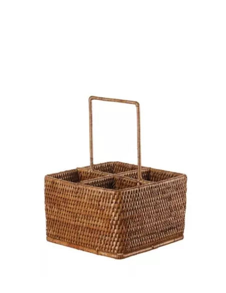 Portabicchieri / Portaposate in Rattan - L'oca Nera