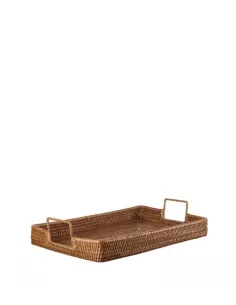 Vassoio Rettangolare in Rattan - L'oca Nera