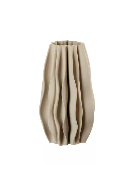Vaso Alto In Porcellana Beige - L'oca Nera